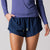 Close up image of a pair of JOOLA Women's Court 2 in 1 shorts, Navy.