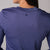 Image of the back of a JOOLA Women's Court Long Sleeve Shirt, Purple Dusk.