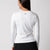 Image of the back of a JOOLA Women's Court Long Sleeve Shirt, white.