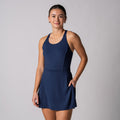 Navy-Women's Court Racerback Dress