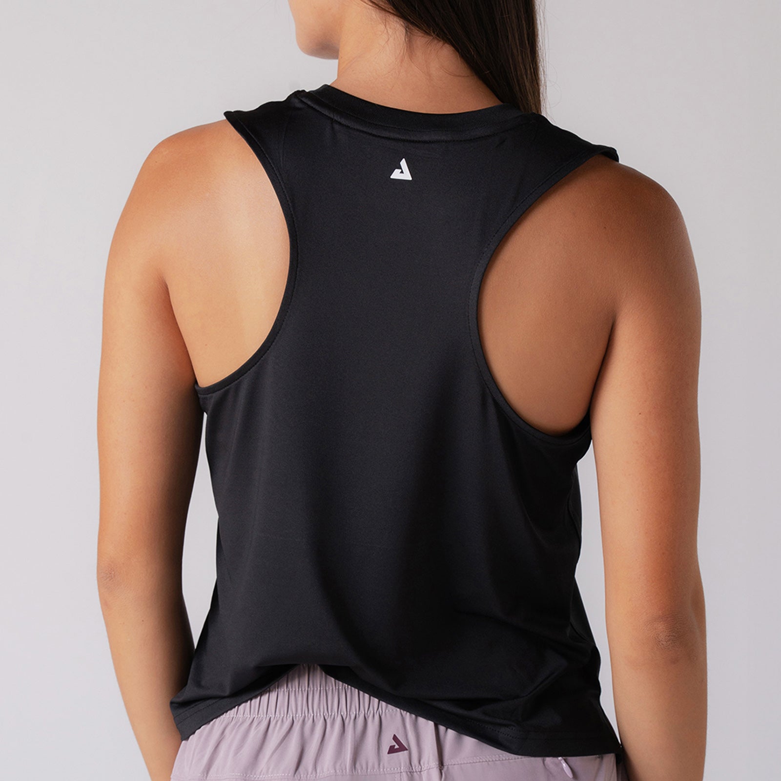 Image of the back of a JOOLA Women's Court Tank Top, Black.