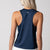 Image of the back of a JOOLA Women's Court Tank Top, Navy.