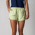 Image of a female model wearing JOOLA women's court woven shorts, key lime.