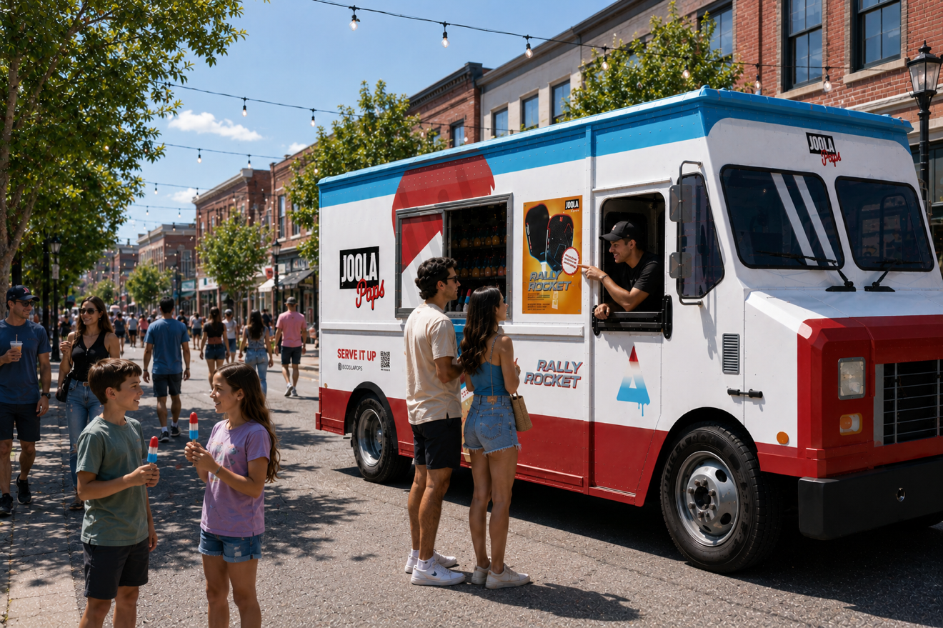 Image of the JOOLA Pops Rally Rocket truck.