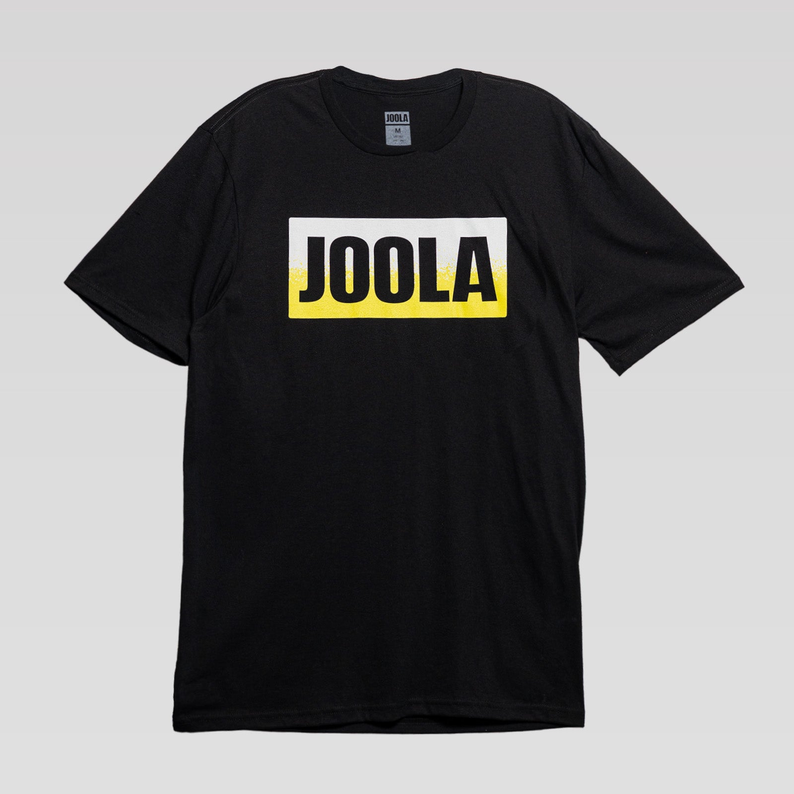 White background, black JOOLA Men’s Lava Wordmark Short Sleeve Graphic Tee.