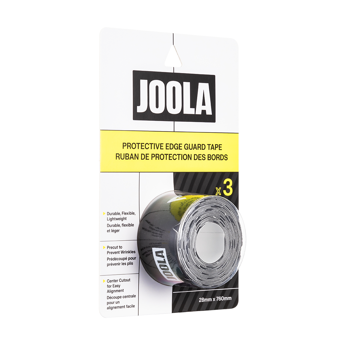 Angled view of a pack of JOOLA Protective Edge Guard Tape.