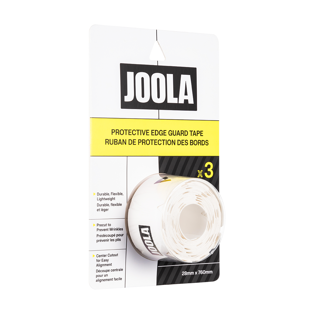 Angled view of the JOOLA Protective Edge Guard tape.