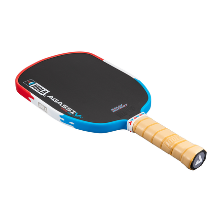 Product image of the JOOLA Agassi Pro V Rally Rocket pickleball paddle.