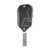 White background, white, gray and black JOOLA Perseus Heat Vision pickleball paddle with gray handle.