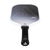White background, product image showing the white edge guard of the JOOLA Perseus Astral pickleball paddle, with black handle.