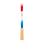 Side profile of the JOOLA Perseus Pro V Rally Rocket pickleball paddle, image shows the red, white and blue drip design on the side of the edge guard.