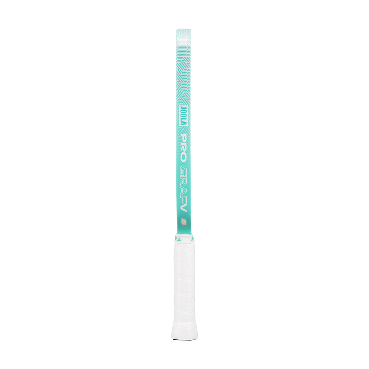 White background, product image showing the Teal edge gauard on the JOOLA Graf Pro V.
