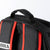 White background, close up on the hook at the top of the Agassi Vision II Deluxe backpack.