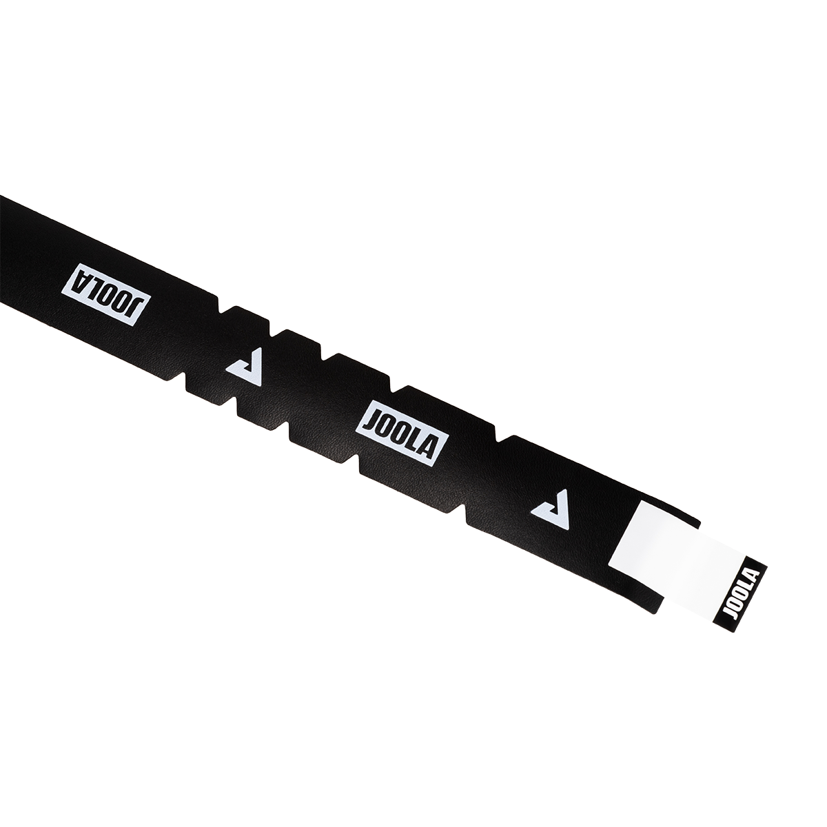 A black and white strip of JOOLA Protective Edge Guard Shape.