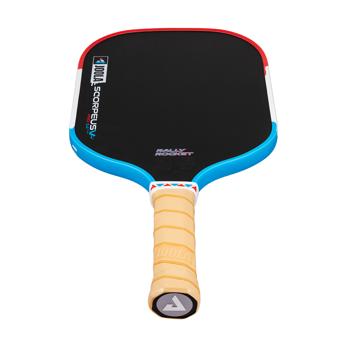 Image of the JOOLA Rally Rocket pickleball paddle, Scorpeus shape.