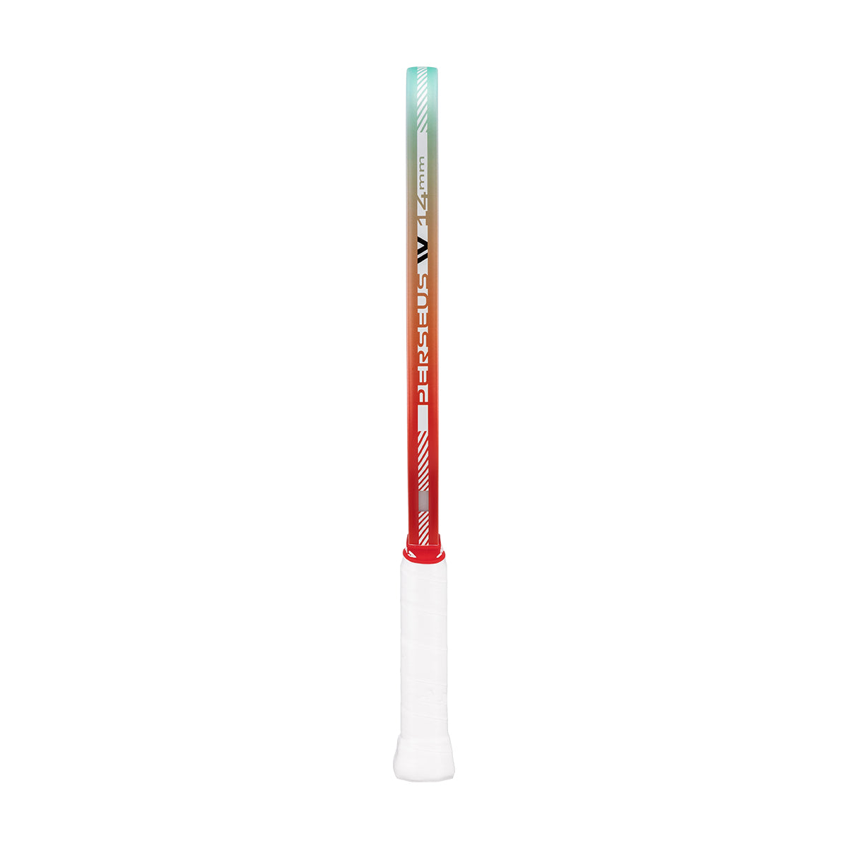 Gradient-colored JOOLA pickleball paddle edge guard with red at one end and blue at the other on a white background.