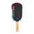 Product image of the JOOLA Agassi Pro V Rally Rocket pickleball paddle. Red, white and blue edge guard.
