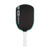 White background, product image of the Graf Pro V pickleball paddle, teal edge guard with a white handle.