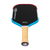 Product image of the Perseus Pro V Rally Rocket pickleball paddle, red, white and blue edge guard.