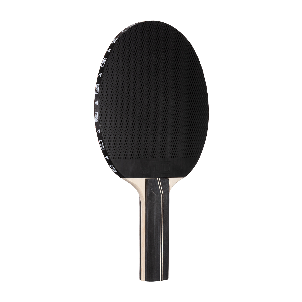 Image of a JOOLA Table Tennis racket with a black surface.