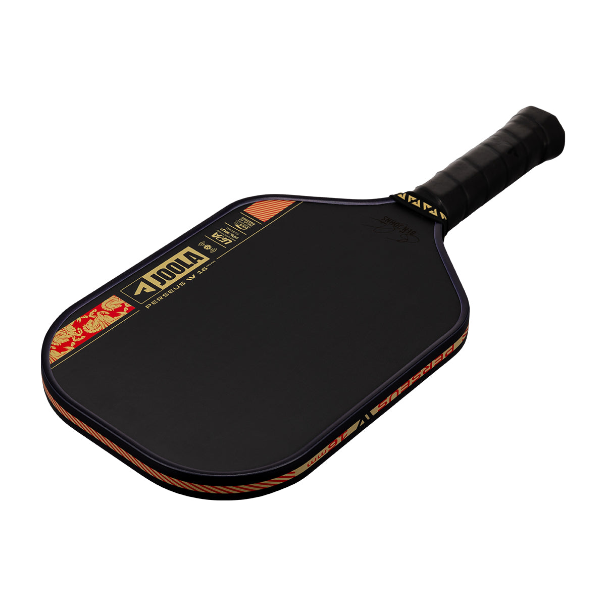 White background, image showing the JOOLA 2026 Year of the Horse Special Edition Perseus Pro IV in it's gold, red and black colorway.