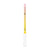 Pickleball paddle with gradient design from white to yellow on a white background.