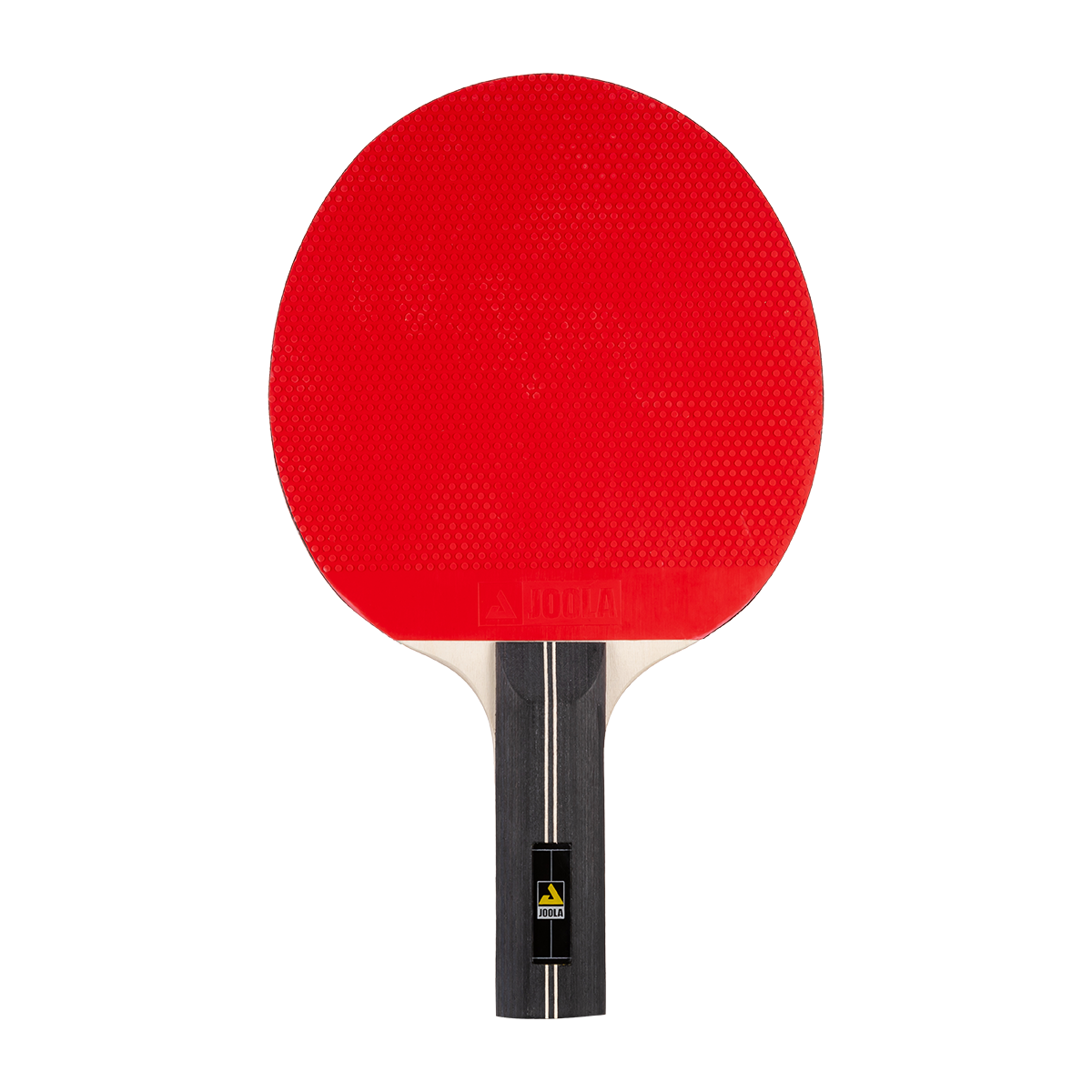 Image of a JOOLA Table Tennis racket with a red surface.