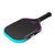 White background, image of a JOOLA Perseus 3S Dual pickleball paddle with a purple and blue dual gradiant edge guard.