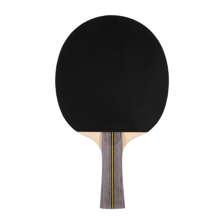 Image showing the back of a JOOLA Helio table tennis racket with a black surface.
