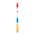 Product image showing the drippy red, white and blue colorway on the edge guard of the JOOLA Double Vision Rally Rocket pickleball paddle.