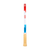 Product image showing the drippy red, white and blue colorway on the edge guard of the JOOLA Double Vision Rally Rocket pickleball paddle.