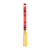 White background, product image showing the side of a JOOLA x Steve Aoki table tennis racket, yellow handle and red edge.