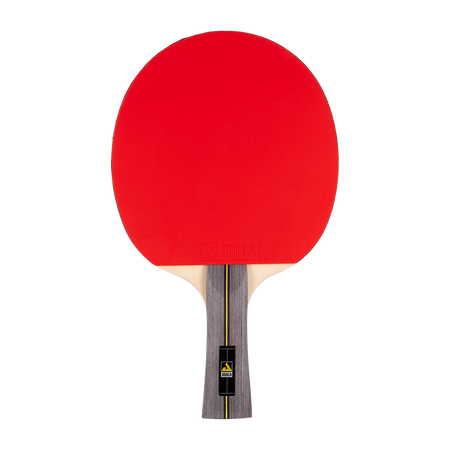 Image of a red table tennis racket from the Helio table tennis set.