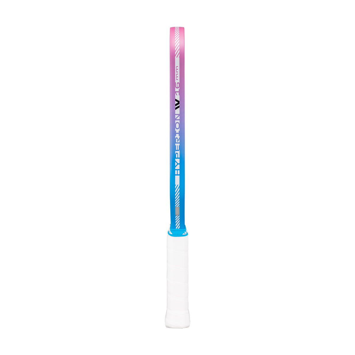 JOOLA edge guard gradient with a white shaft and colorful grip on a white background.