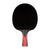 White background, JOOLA Carbon Table Tennis Racket, black and red handle and a black racket face.