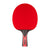 White background, JOOLA Carbon Table Tennis Racket, black and red handle and a red racket face.