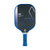 White background, product image of the JOOLA Essentials Dash pickleball paddle with blue edge guard and blue handle.