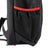 White background, close up image on the side mesh pocket of the Agassi Vision II Deluxe backpack.