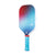 White background, product image of the JOOLA Perseus Astral pickleball paddle with light blue handle, white edge guard and red, white and blue gradiant color paddle face.