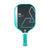 White background, product image of the JOOLA Essentials Dash pickleball paddle with teal handle and matching edge guard.