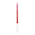 Red and white pickleball paddle edge guard on a white background