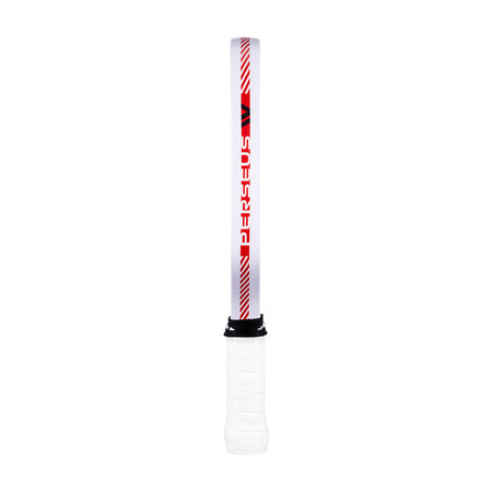 White background, the JOOLA Perseus Pro IV wordmark on the side of a JOOLA Perseus Pro IV mini paddle.