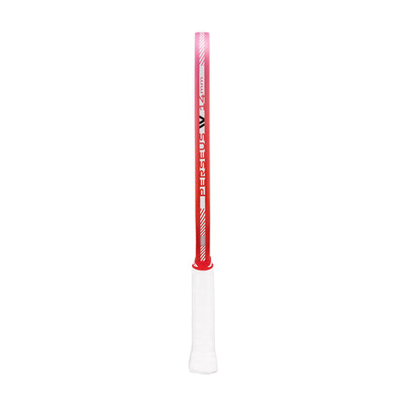White and red edge guard on a Pro IV pickleball paddle on a white background.