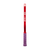 White background, product image showing the side of a JOOLA Perseus JOOLA x Steve Aoki pickleball paddle. Purple Handke with Red Edge Guard.