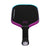 White background, image of a JOOLA Perseus 3S Dual pickleball paddle with a purple and blue dual gradiant edge guard.