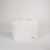 White JOOLA bag with silver zippers on a light gray background