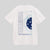 Gray background, product image of a white JOOLA global pickleball graphic tee.