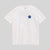 Gray background, product image of a white JOOLA Global Pickleball t-shirt.