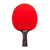 Red JOOLA table tennis racket paddle with black handle on a white background.
