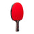Red JOOLA table tennis racket paddle with black handle on a white background.
